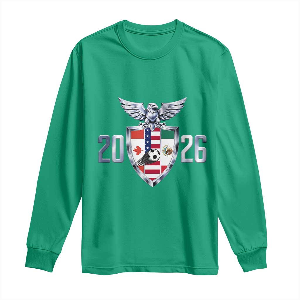 Canada Mexico USA Long Sleeve Shirt International Soccer Lover Gift