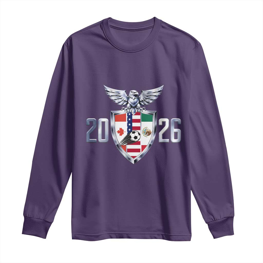 Canada Mexico USA Long Sleeve Shirt International Soccer Lover Gift
