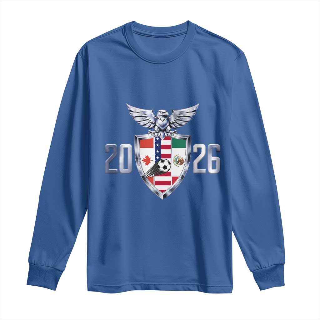 Canada Mexico USA Long Sleeve Shirt International Soccer Lover Gift