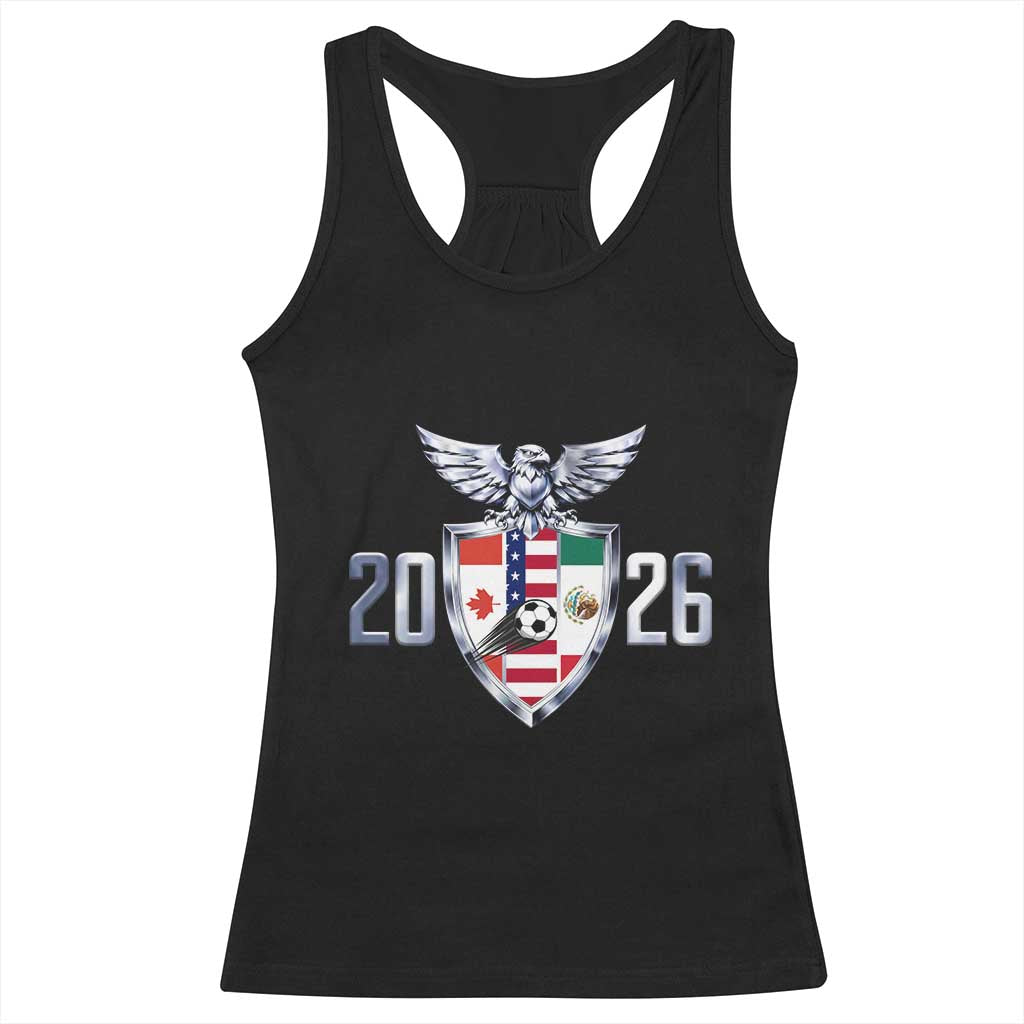 Canada Mexico USA Racerback Tank Top International Soccer Lover Gift