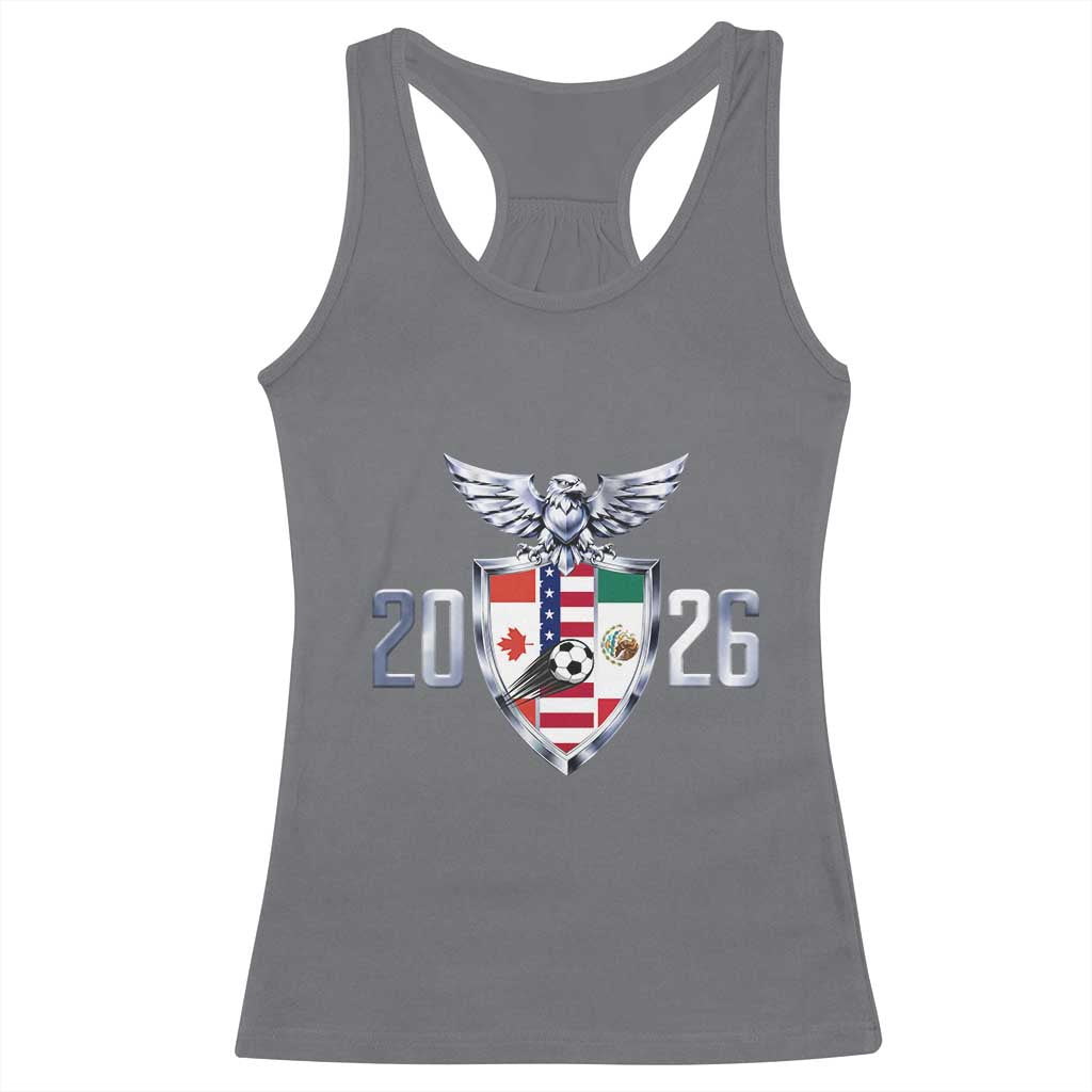 Canada Mexico USA Racerback Tank Top International Soccer Lover Gift