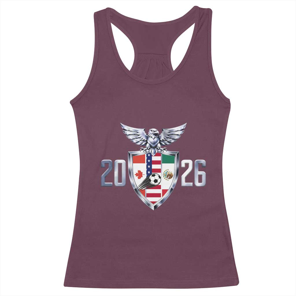 Canada Mexico USA Racerback Tank Top International Soccer Lover Gift
