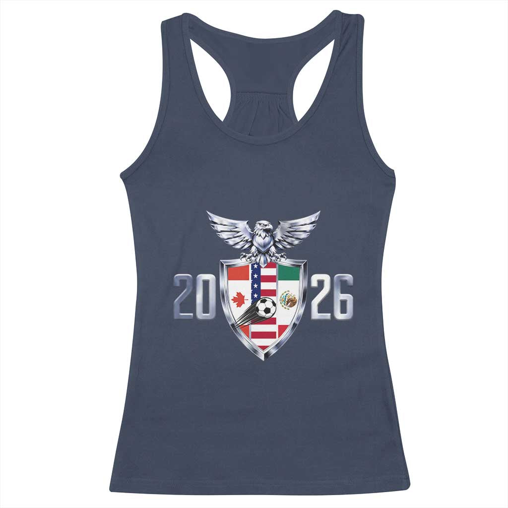 Canada Mexico USA Racerback Tank Top International Soccer Lover Gift