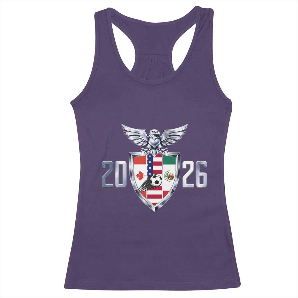 Canada Mexico USA Racerback Tank Top International Soccer Lover Gift