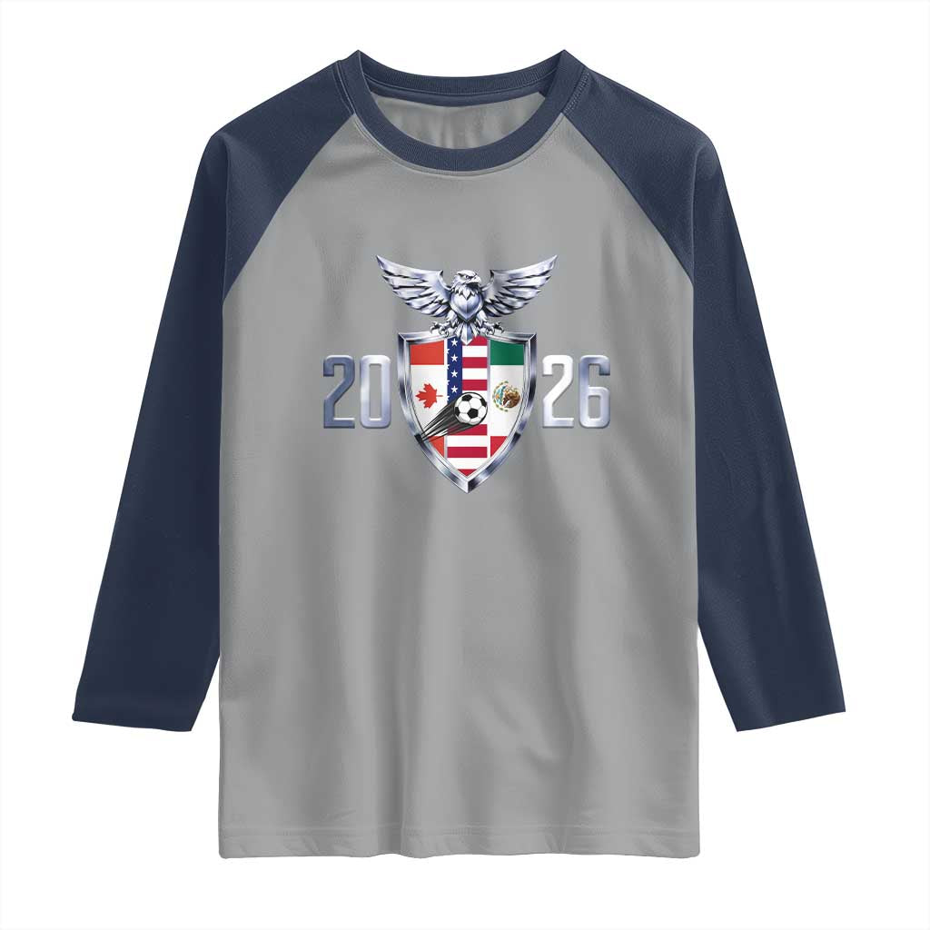 Canada Mexico USA Raglan Shirt International Soccer Lover Gift