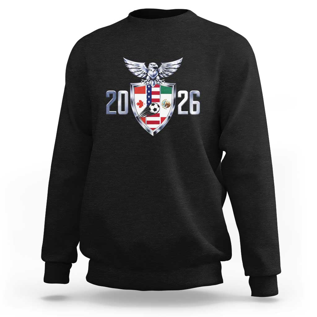 Canada Mexico USA Sweatshirt International Soccer Lover Gift