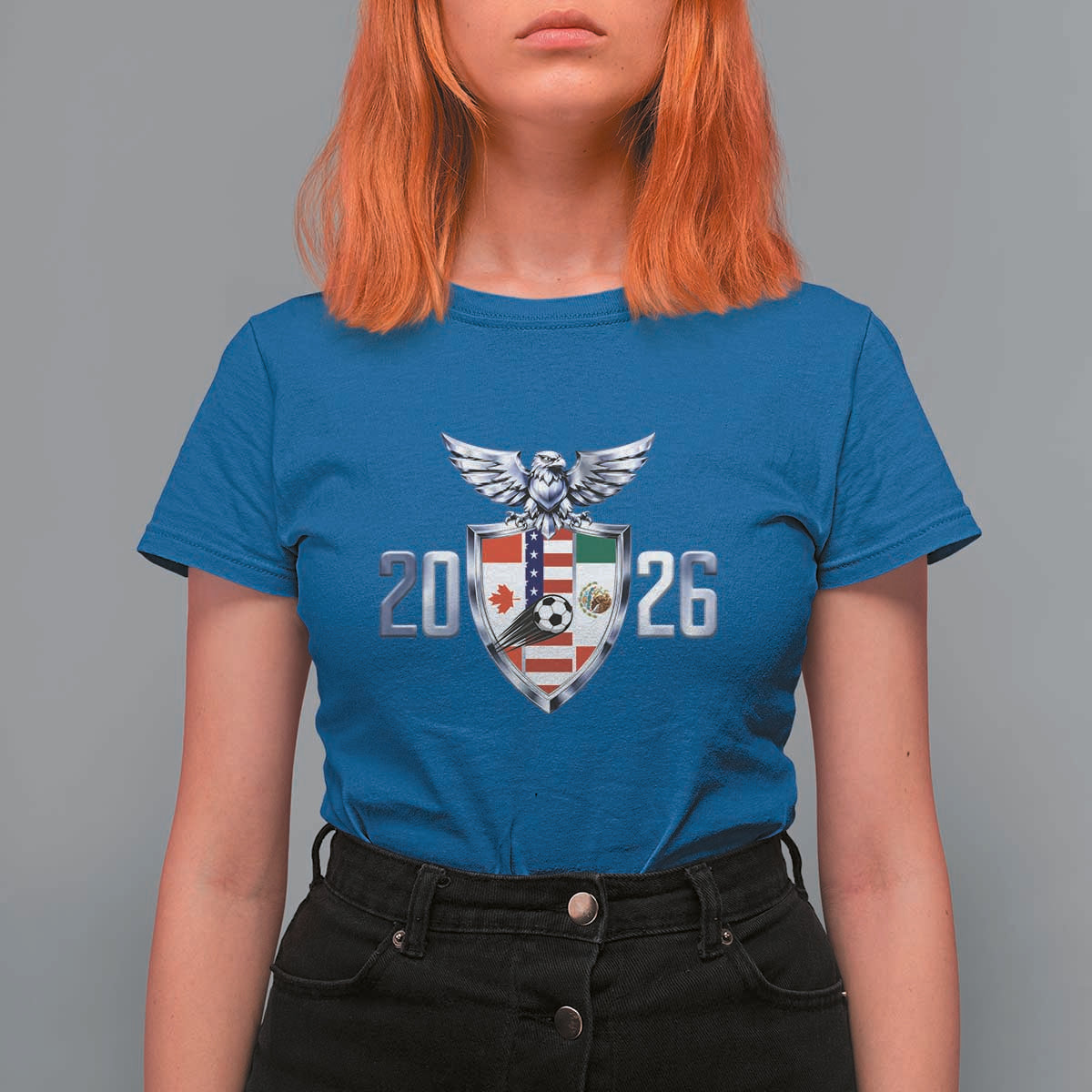 Canada Mexico USA T Shirt For Women International Soccer Lover Gift