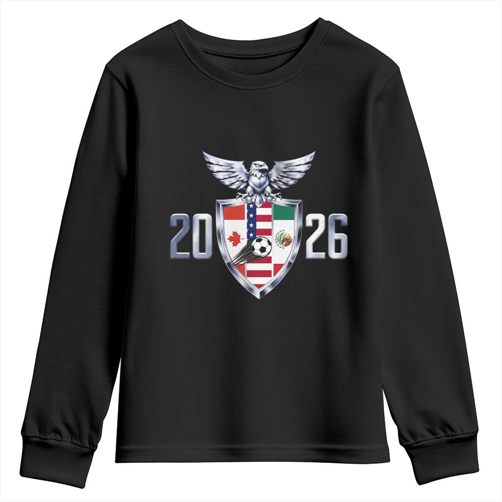 Canada Mexico USA Youth Sweatshirt International Soccer Lover Gift