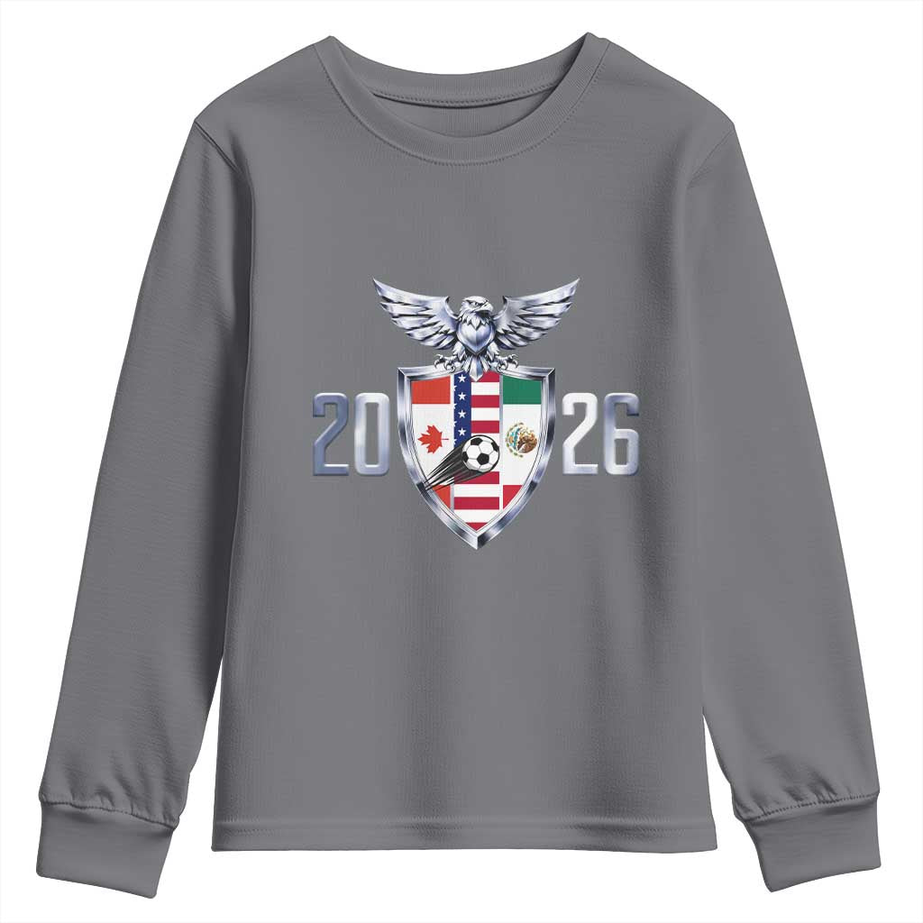Canada Mexico USA Youth Sweatshirt International Soccer Lover Gift