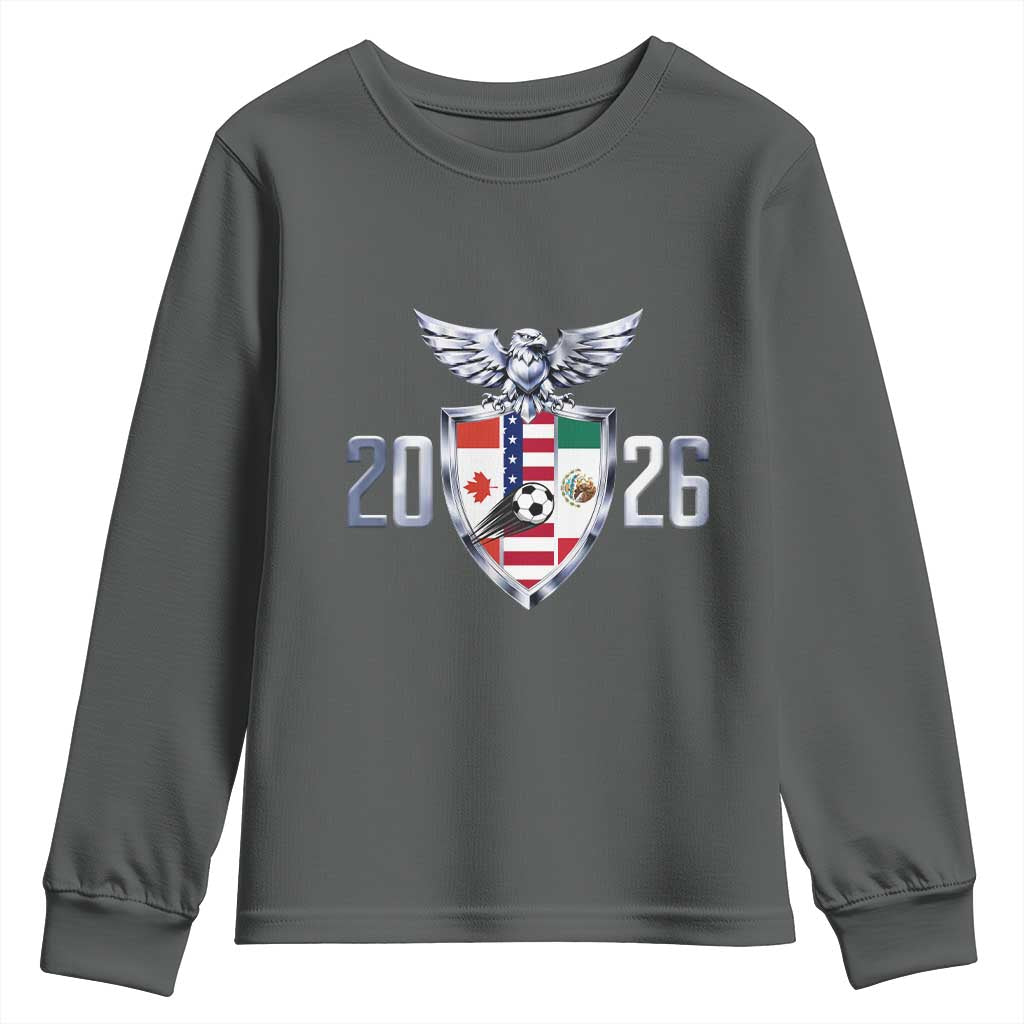 Canada Mexico USA Youth Sweatshirt International Soccer Lover Gift