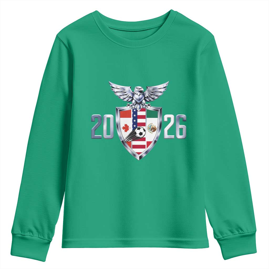 Canada Mexico USA Youth Sweatshirt International Soccer Lover Gift