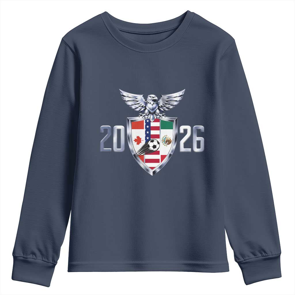 Canada Mexico USA Youth Sweatshirt International Soccer Lover Gift
