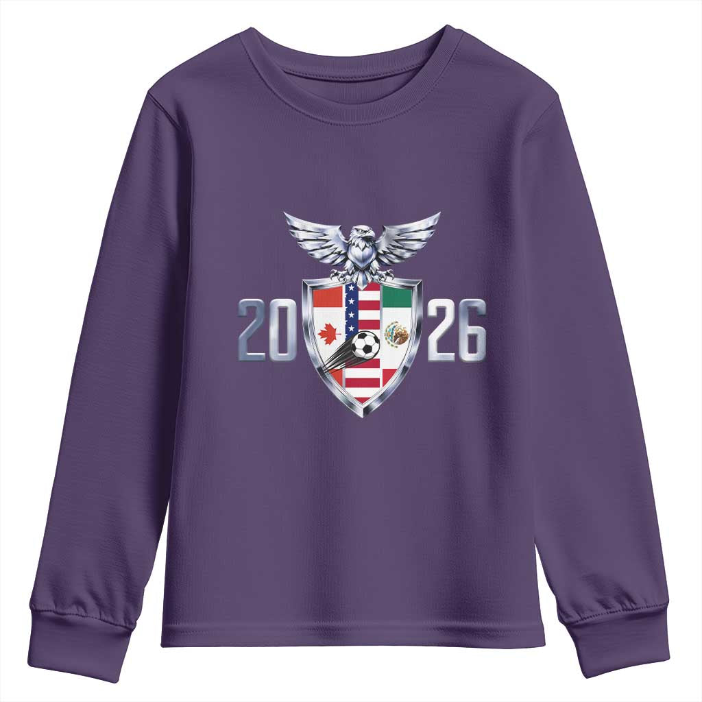 Canada Mexico USA Youth Sweatshirt International Soccer Lover Gift