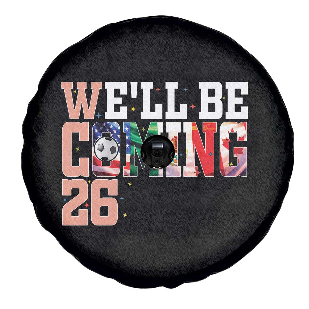 We Will Be Coming 26 Spare Tire Cover USA Mexico Canada Football Supporters Gift