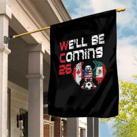 Glitched North America Eagle Soccer Garden Flag We Will Be Coming 26