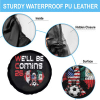 Glitched North America Eagle Soccer Spare Tire Cover We Will Be Coming 26