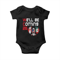 Glitched North America Eagle Soccer Baby Onesie We Will Be Coming 26