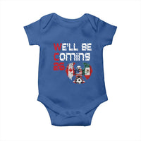 Glitched North America Eagle Soccer Baby Onesie We Will Be Coming 26