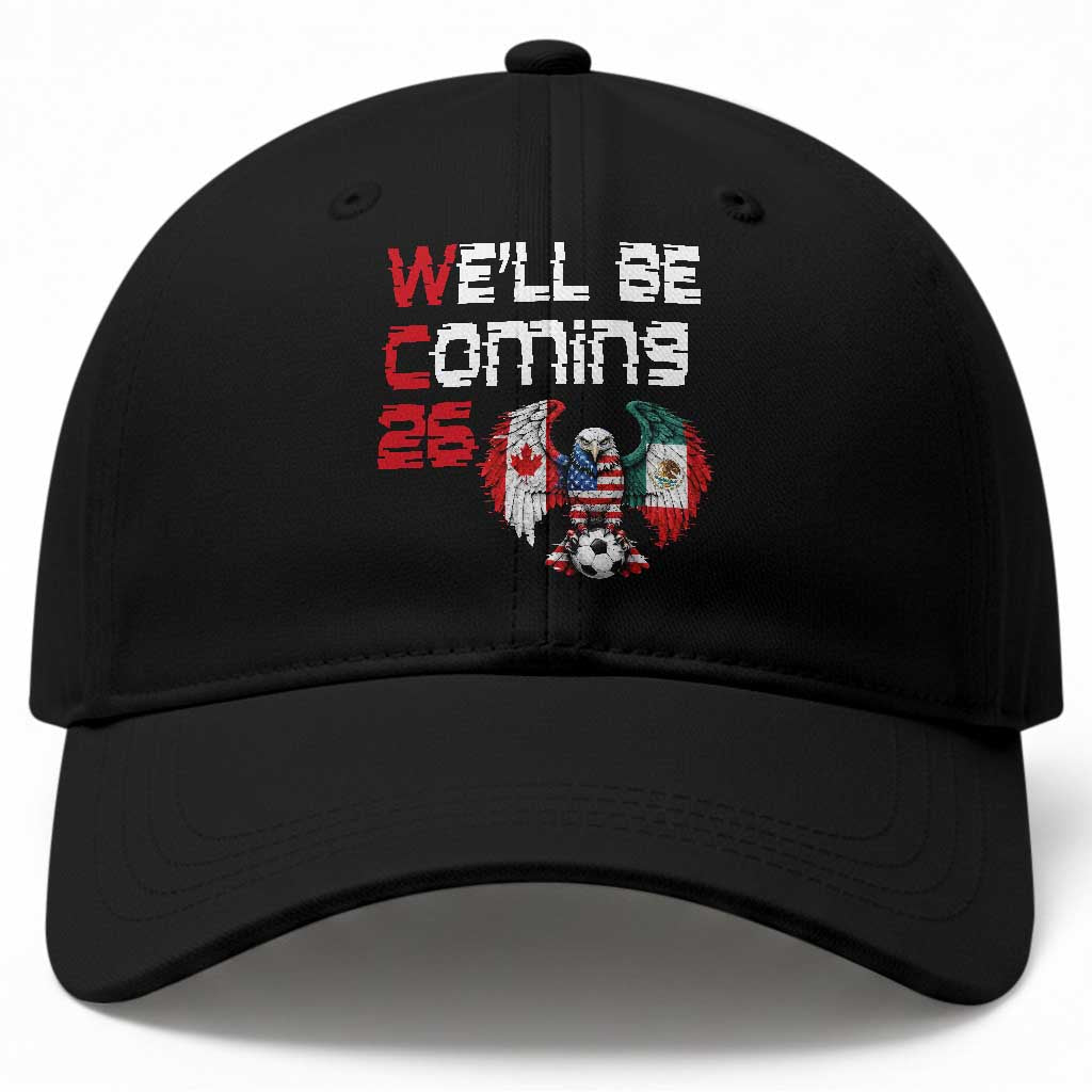Glitched North America Eagle Soccer Baseball Cap We Will Be Coming 26