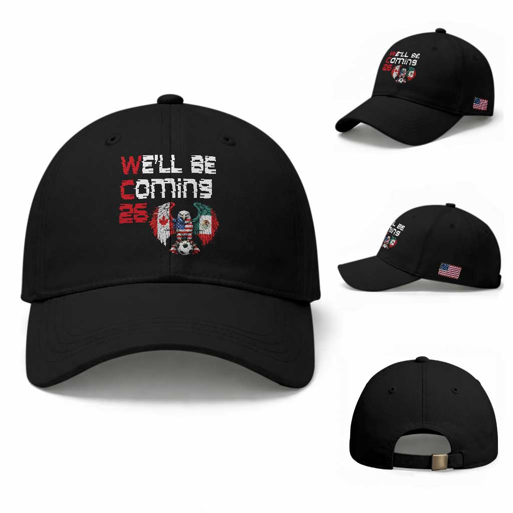 Glitched North America Eagle Soccer Baseball Cap We Will Be Coming 26