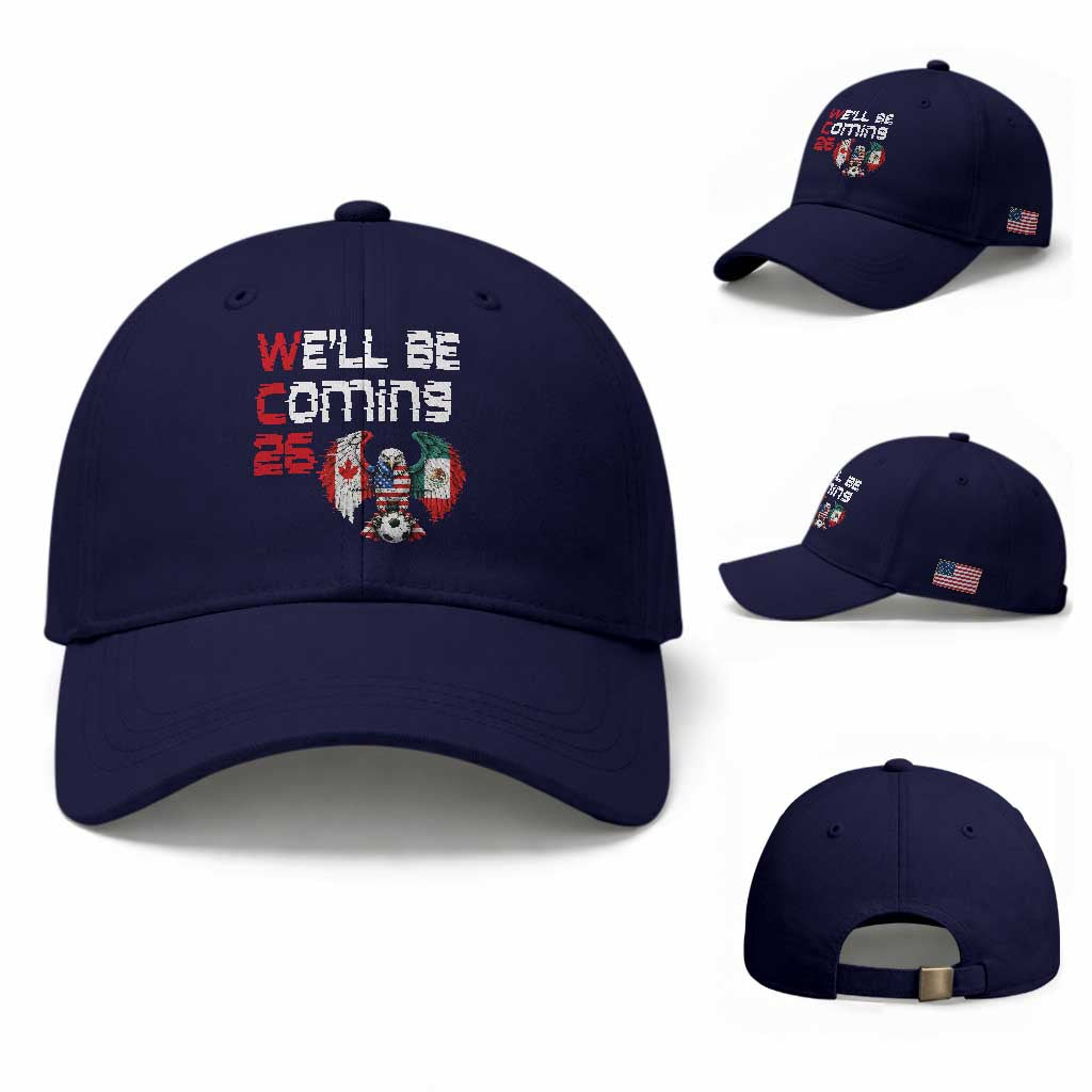 Glitched North America Eagle Soccer Baseball Cap We Will Be Coming 26
