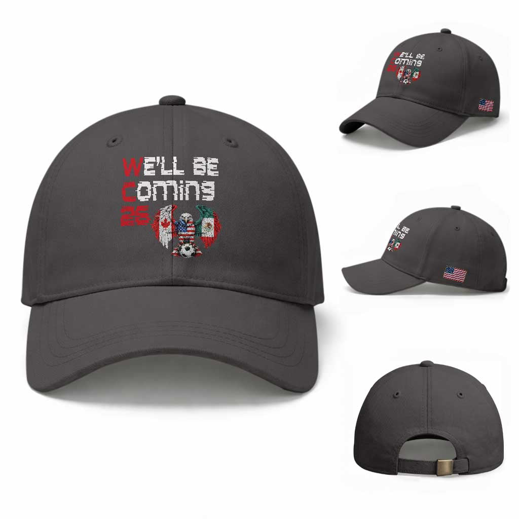 Glitched North America Eagle Soccer Baseball Cap We Will Be Coming 26