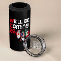 Glitched North America Eagle Soccer 4 in 1 Can Cooler Tumbler We Will Be Coming 26