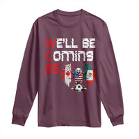 Glitched North America Eagle Soccer Long Sleeve Shirt We Will Be Coming 26
