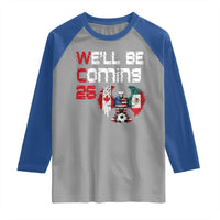 Glitched North America Eagle Soccer Raglan Shirt We Will Be Coming 26
