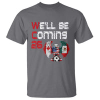 Glitched North America Eagle Soccer T Shirt We Will Be Coming 26