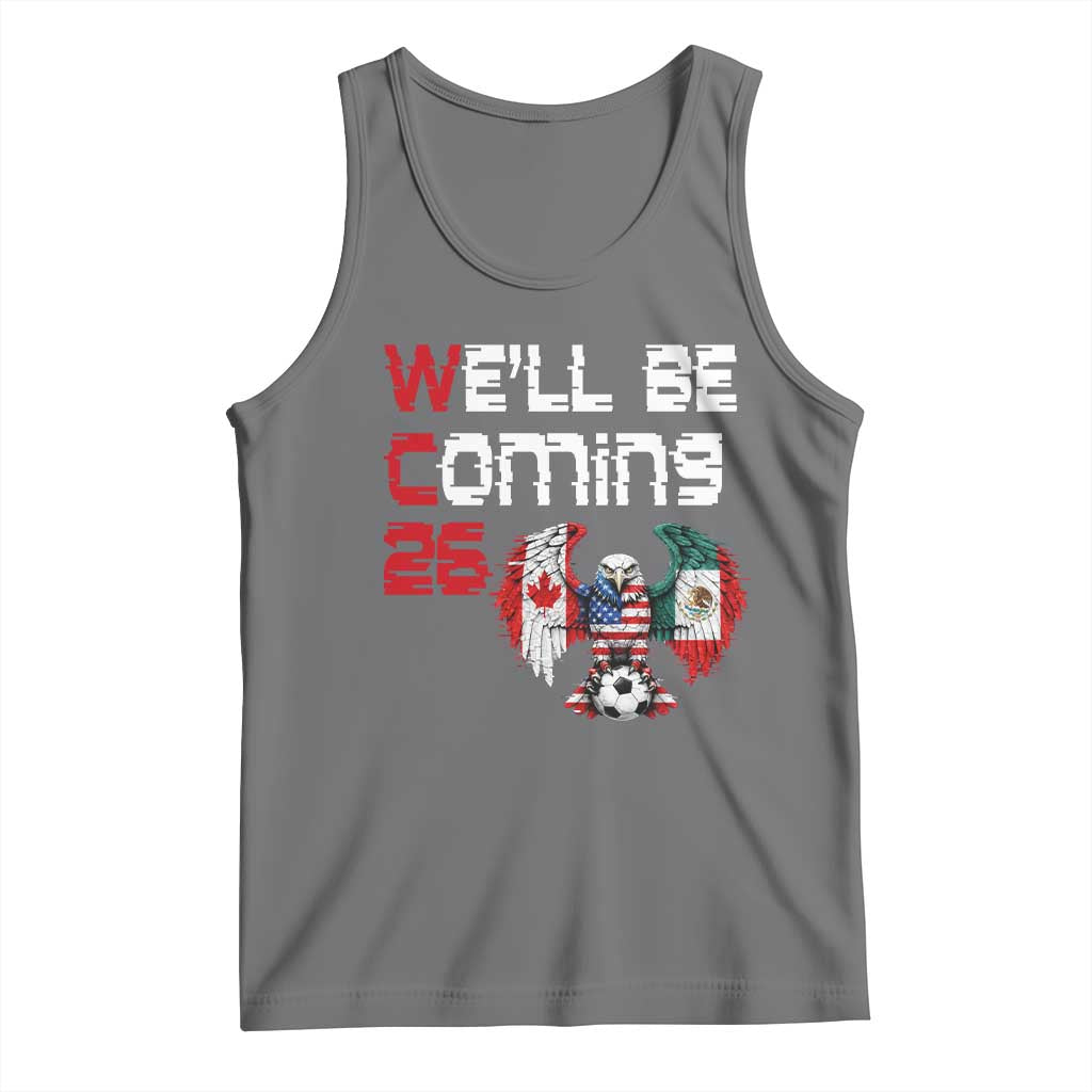 Glitched North America Eagle Soccer Tank Top We Will Be Coming 26