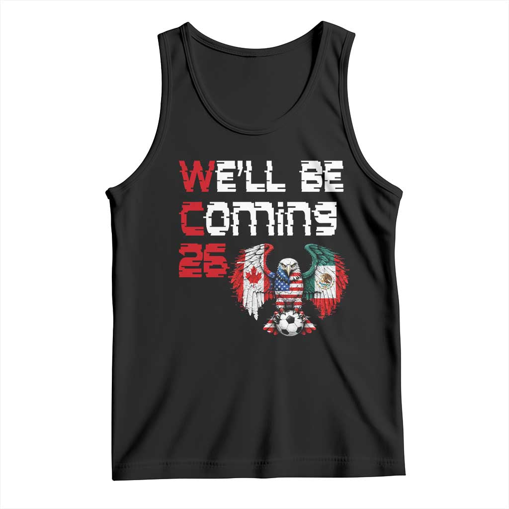Glitched North America Eagle Soccer Tank Top We Will Be Coming 26