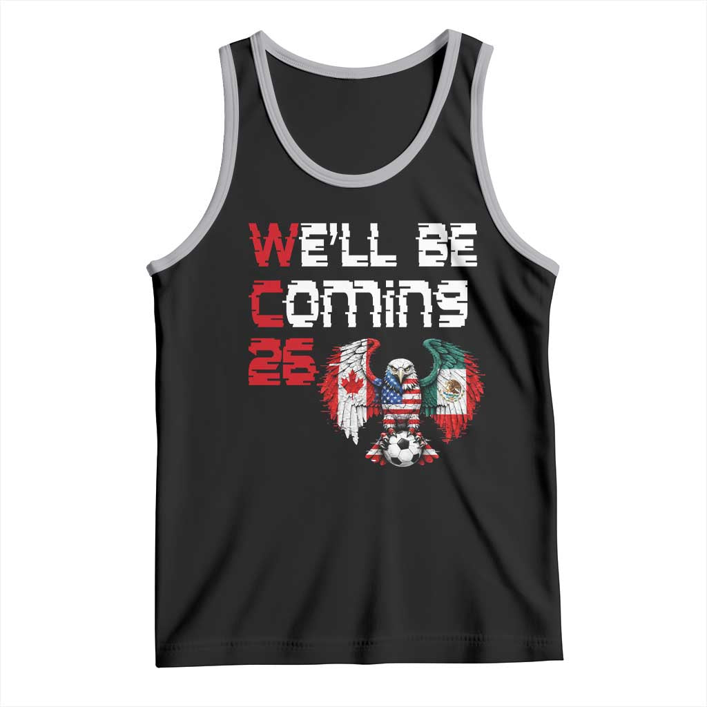 Glitched North America Eagle Soccer Tank Top We Will Be Coming 26
