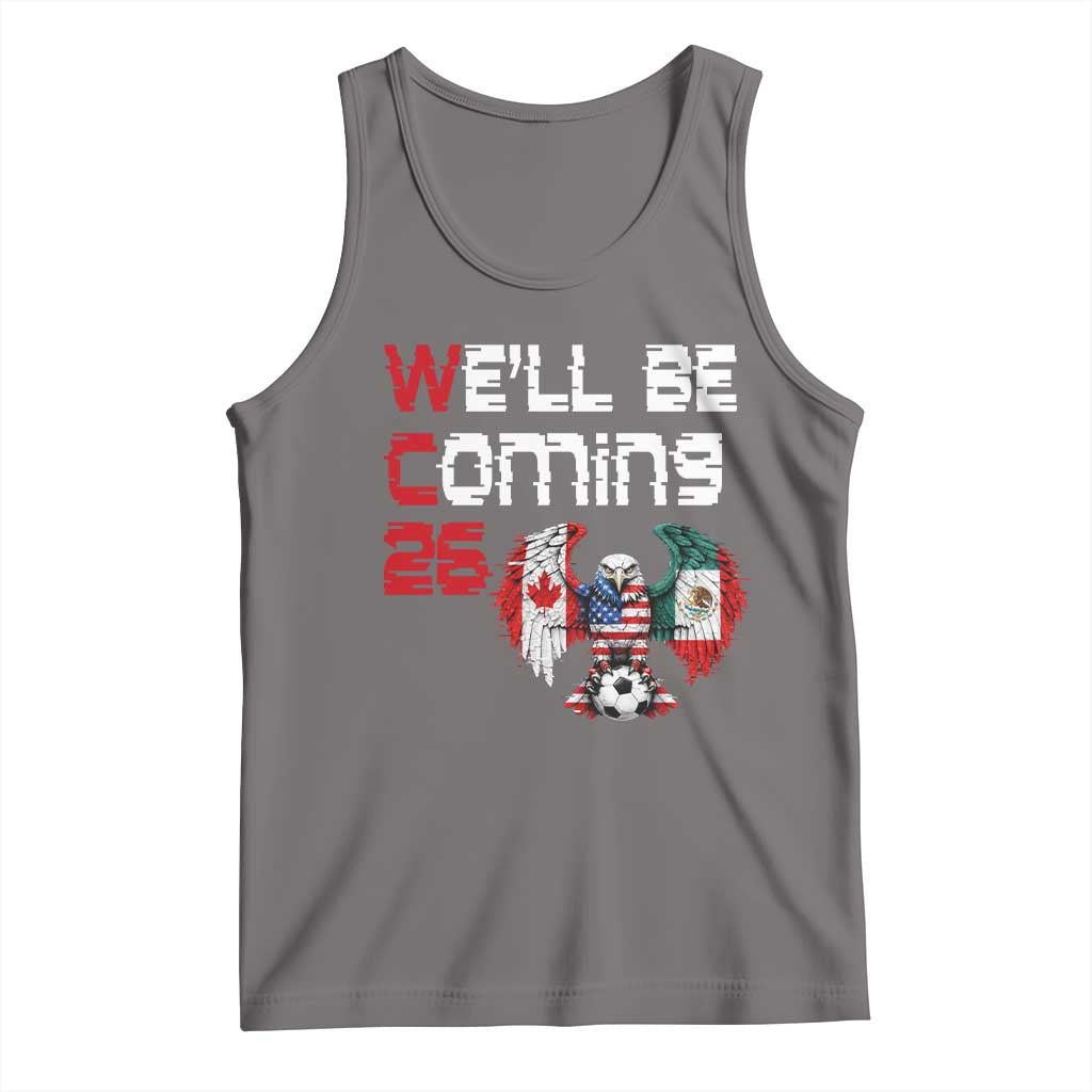 Glitched North America Eagle Soccer Tank Top We Will Be Coming 26