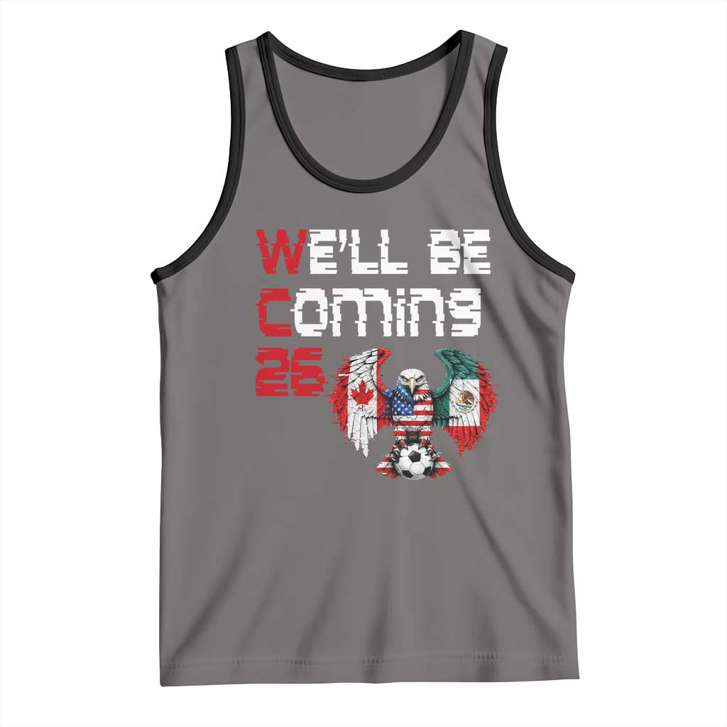 Glitched North America Eagle Soccer Tank Top We Will Be Coming 26