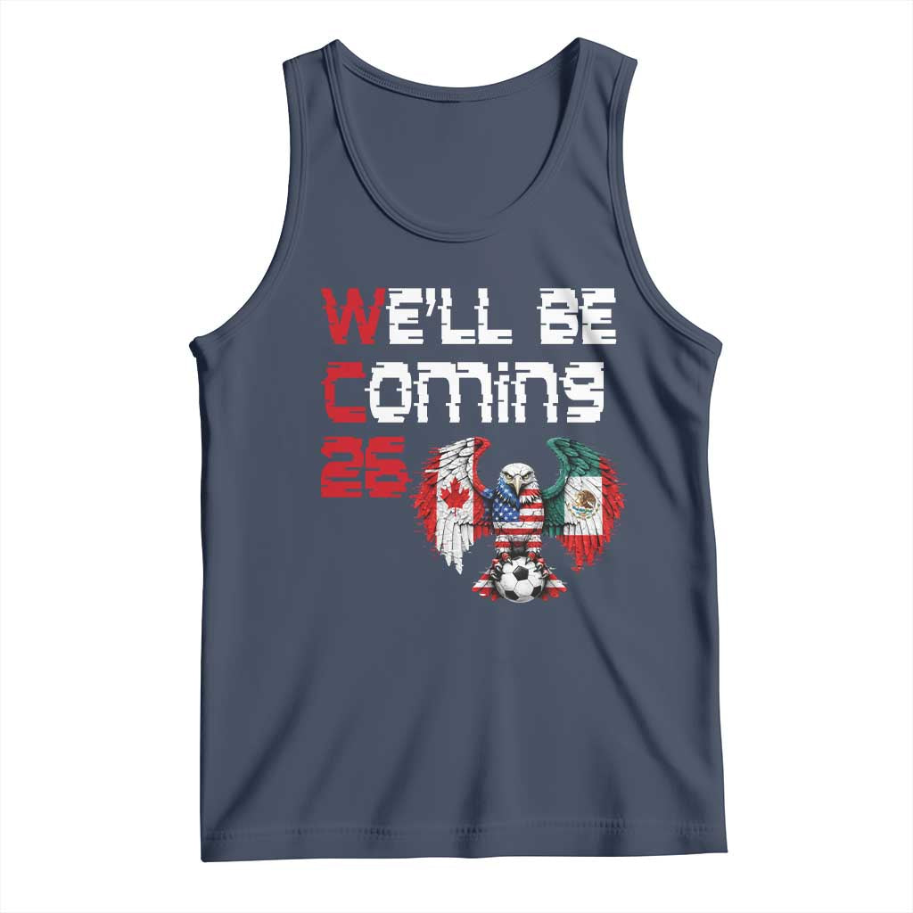 Glitched North America Eagle Soccer Tank Top We Will Be Coming 26