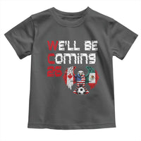 Glitched North America Eagle Soccer Toddler T Shirt We Will Be Coming 26