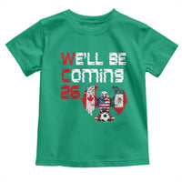 Glitched North America Eagle Soccer Toddler T Shirt We Will Be Coming 26