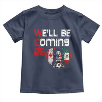 Glitched North America Eagle Soccer Toddler T Shirt We Will Be Coming 26