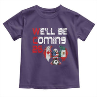 Glitched North America Eagle Soccer Toddler T Shirt We Will Be Coming 26
