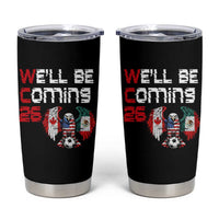Glitched North America Eagle Soccer Tumbler Cup We Will Be Coming 26