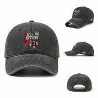 Glitched North America Eagle Soccer Washed Cotton Baseball Cap We Will Be Coming 26