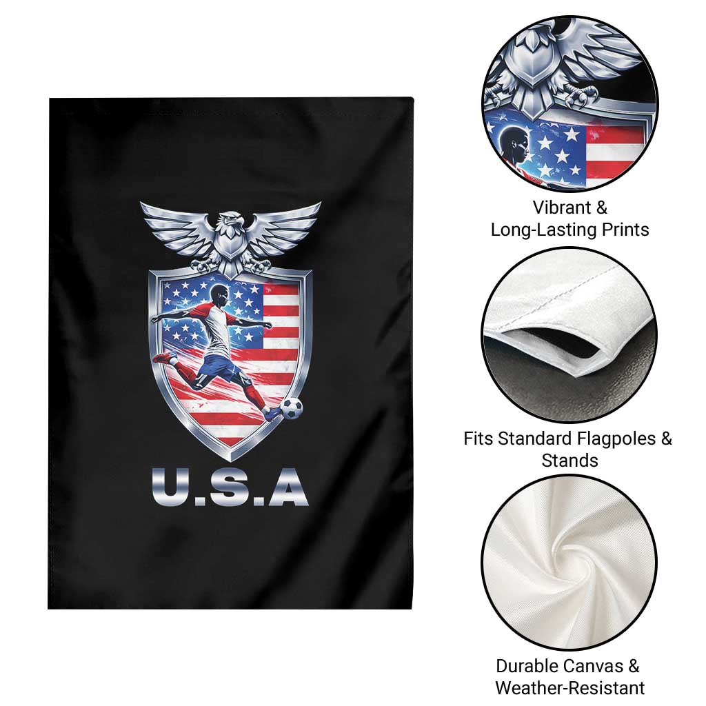 USA 2026 Soccer Player Garden Flag United States Team Pride