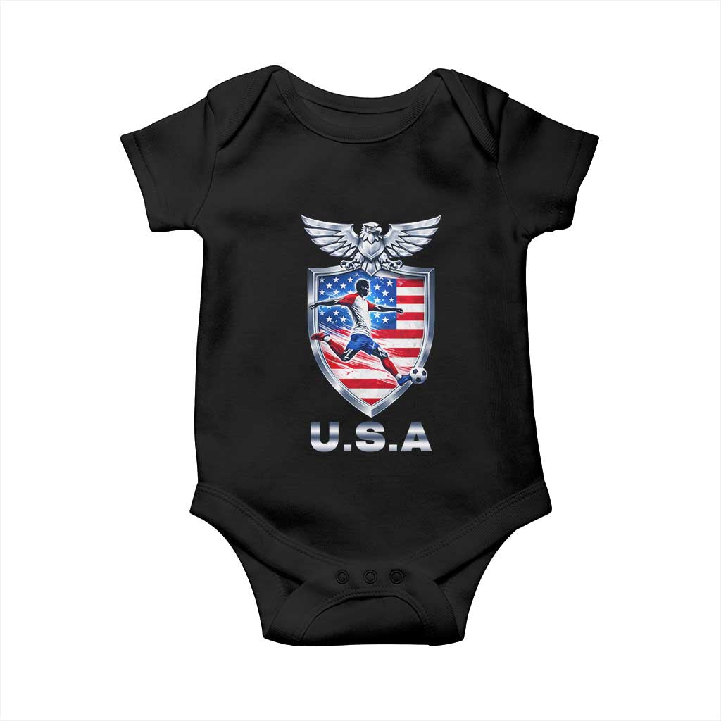 USA 2026 Soccer Player Baby Onesie United States Team Pride