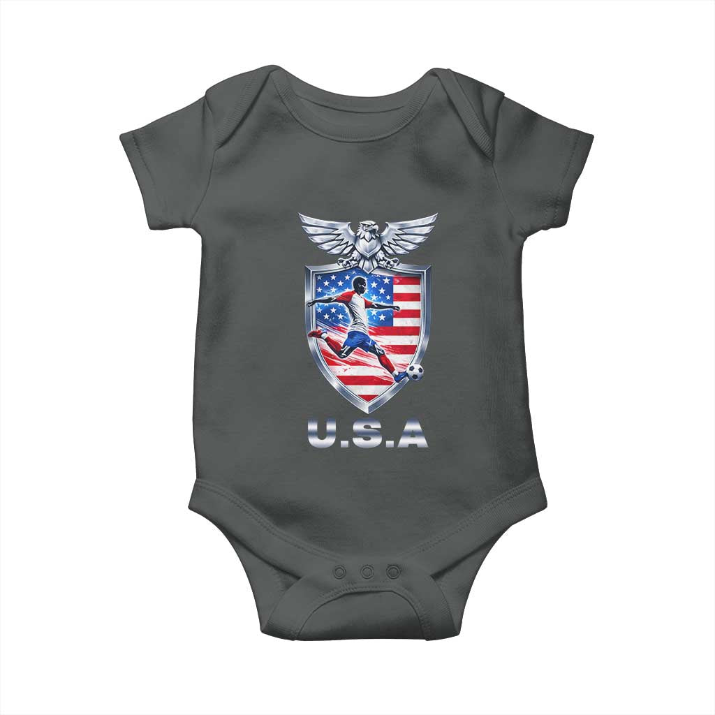 USA 2026 Soccer Player Baby Onesie United States Team Pride