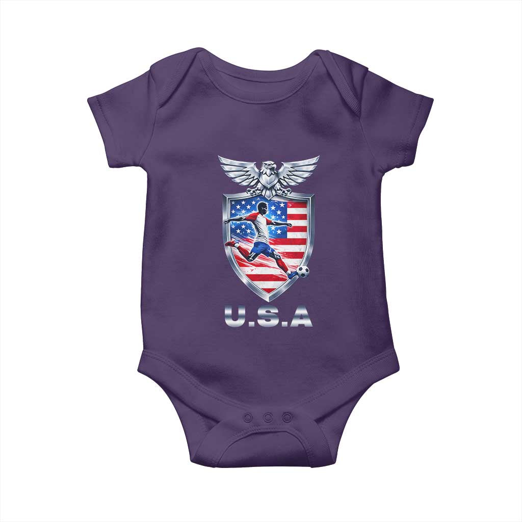 USA 2026 Soccer Player Baby Onesie United States Team Pride