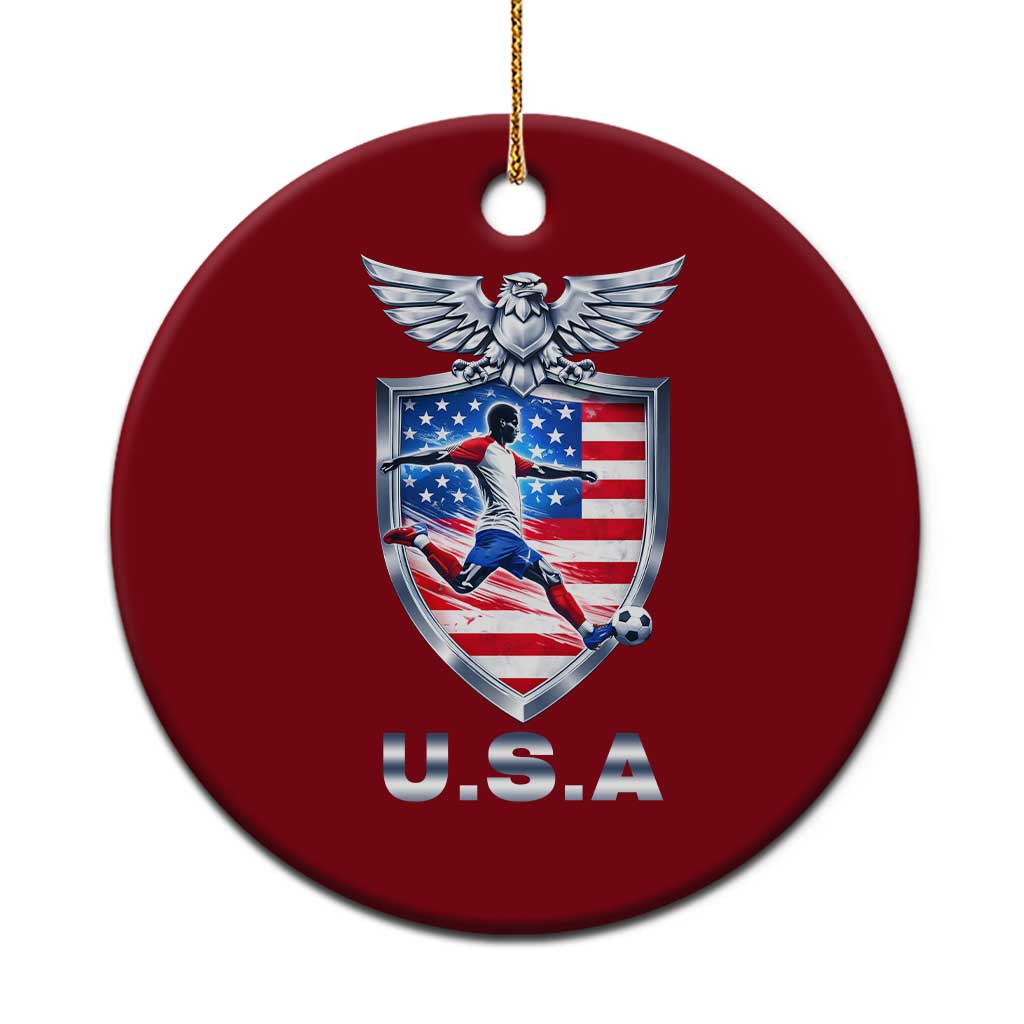 USA 2026 Soccer Player Ceramic Ornament United States Team Pride