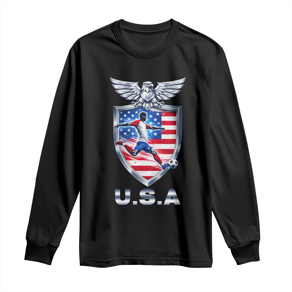 USA 2026 Soccer Player Long Sleeve Shirt United States Team Pride