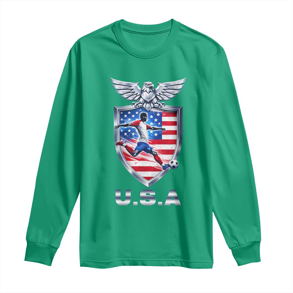 USA 2026 Soccer Player Long Sleeve Shirt United States Team Pride