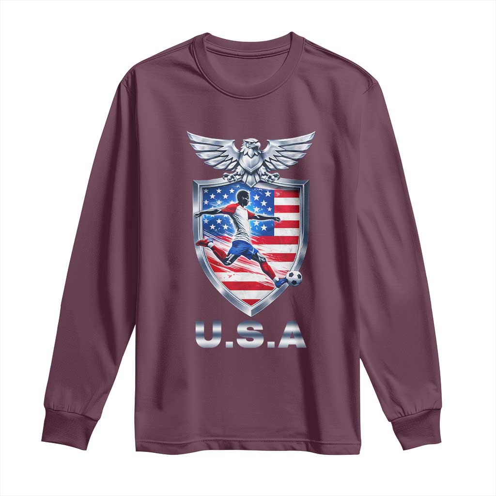 USA 2026 Soccer Player Long Sleeve Shirt United States Team Pride